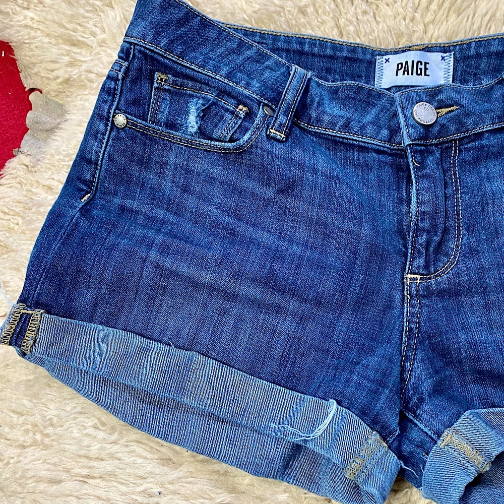 PAIGE DENIM JIMMY JIMMY SHORTS - Picture 6 of 9